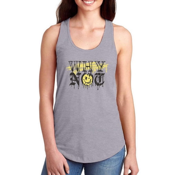 Why Not Dripping Ink Racerback Tank Women -Image by Shutterstock, Female x-Large