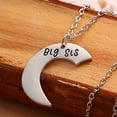 thumbnail image 4 of opvise Broken Heart Sisters Matching Big Middle Little Sister Letter Carved Love Necklace, 4 of 8