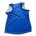 thumbnail image 3 of JIAYUE Womens Summer Workout Tank Top Fashion Crew Neck Ruffle Versatile Solid Color Sleeveless Loose Fit Athletic Vest For Running Gym And Daily Wear, 3 of 5