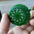 thumbnail image 2 of Exquisite Chinese green jade handmade pendant -, 2 of 9