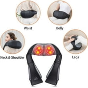 Snailax Neck Back Massager with Heat, Shiatsu Neck and Shoulder Massager Pillow Deep Tissue Kneading, Gifts