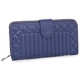 thumbnail image 1 of 3485b Navy Heather Embossed Wallet, 1 of 1