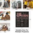 thumbnail image 5 of 100th Birthday Gifts for Women, Gifts for 100 Year Old Woman, Gifts for 100th Birthday, 100th Birthday Decoration, Happy 100th Birthday Gift Ideas, Back in 1924 Bday Throw Blanket 50" X 60", 5 of 5