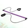 thumbnail image 2 of 1PC Yoga Pilates Stick Resistance Bar Bodybuilding Gym Tube Loop Elastic Exercise Bar (Purple), 2 of 5