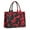 Red Black Camo, variant on Large Capacity Tote Bag,Green Brown Camo Classic Shapes Pattern Handbag Fashion Luxury Tote Bag,15.7"x13"x 5.1" Inches,Laptop Compatible