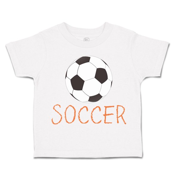 Toddler T-Shirt Soccer Baby Soccer Boy & Girl Clothes Cotton Funny Tee A White 6 Months