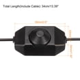 thumbnail image 2 of LED Tira Atenuador Interruptor 12-24V DC PWM Giratoria En Línea Atenuador Controlador con DC Conector Cable para LED Tiras Luces, Negro, Paquete de 4, 2 of 6
