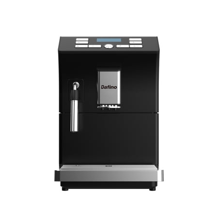 KALEFU Fully Automatic Espresso Coffee Machine with Milk Frother, Black