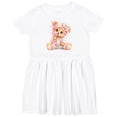 thumbnail image 3 of Inktastic Teddy Bear Cute Girls Toddler Dress, 3 of 5