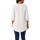 thumbnail image 3 of BLUSA MESH DE MANGA 3/4 CON ESCOTE EN V Y MANGAS DE CAMPANA INSPIRE CHIC, TALLA S, HEM IRREGULAR Y BAJO ASIMÉTRICO, 3 of 5