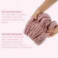 thumbnail image 4 of Unique Bargains Charcoal Fiber Hair Drying Towel Dry Cap Strong Absorbent for After Bath Drying Hair Pink, 4 of 7