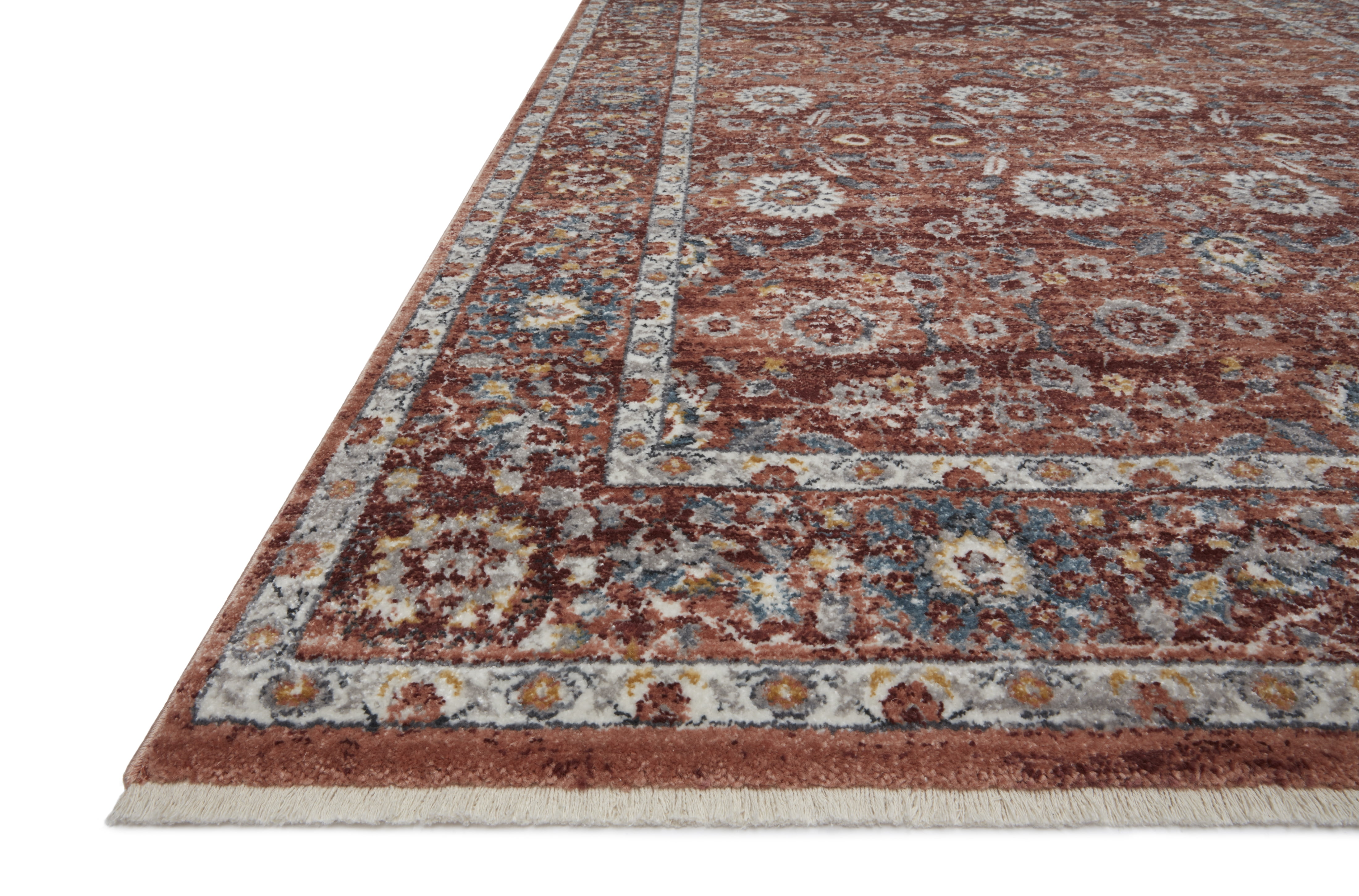 Loloi II Samra SAM-07 Brick / Multi Oriental Area Rug 7'-10" x 10'
