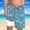Blue 1, variant on Boys 2-in-1 Swim Trunks Drawstring Quick Dry Hwaiian Printed Beach Board Shorts with Built-in Liner Bathing Outfits