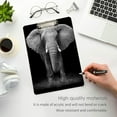 thumbnail image 5 of 12.5"x9" African Elephant Clipboards, Standard A4 Letter Size Nursing Clipboard with Low Profile Metal Clip Decorative Clip Board for Office Supplies,Gold, 5 of 7