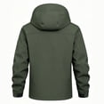 thumbnail image 2 of Men's Softshell Jacket Casual Hooded Jacket Outdoor Coat, 2 of 5