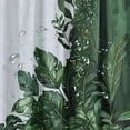 thumbnail image 5 of Orinice  Tropical Green Plant Shower Curtain Waterproof Washable Fabric Summer Bathroom Decor Botanical Banana Monstera Leaf Palm Tree Shower Curtain with Hooks 69x72, 5 of 7