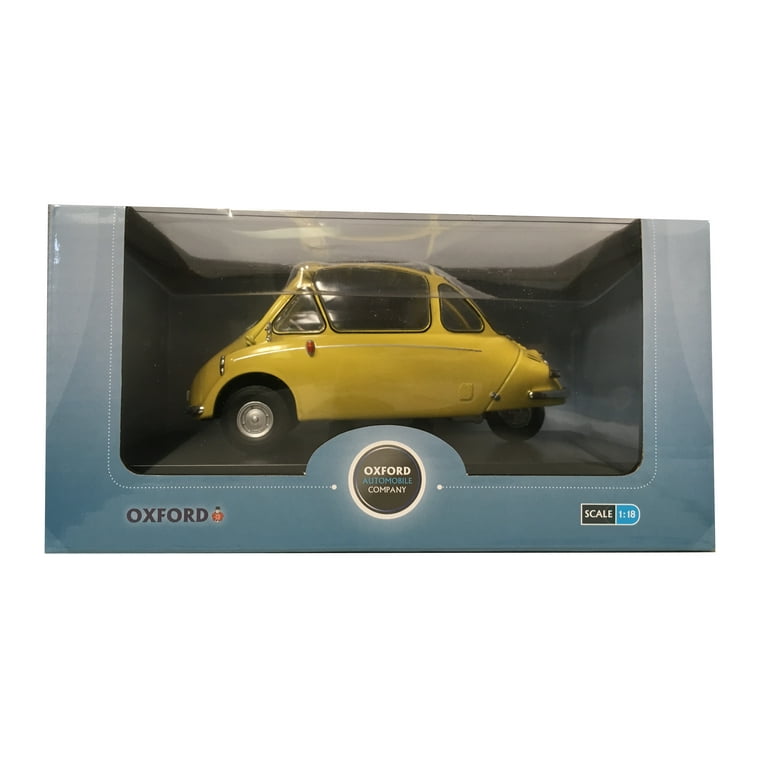 Heinkel Trojan LHD Bubble Car Yellow 1/18 Diecast Model Car
