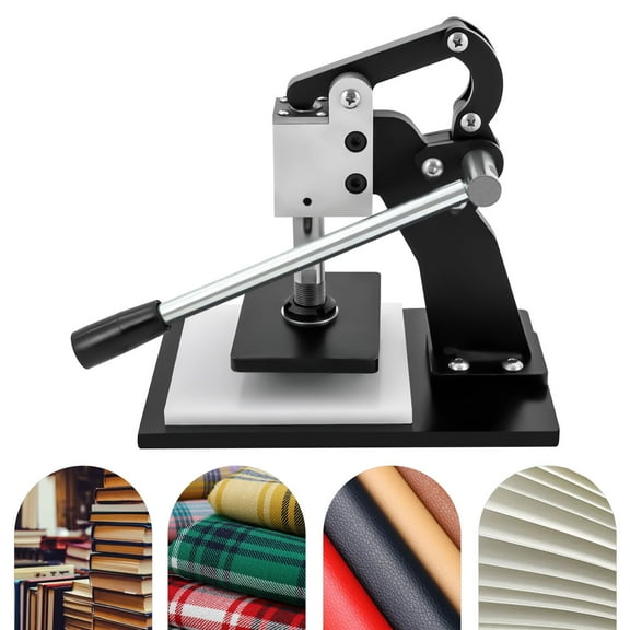 TFCFL Manual Leather Cutting Machine Hand Press Die Cutting Machine Die Cutter 12mm