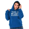 thumbnail image 3 of This Is My Lazy Hoodie Slacker Hoodie Sweatshirt Women Men Brisco Brands X, 3 of 6