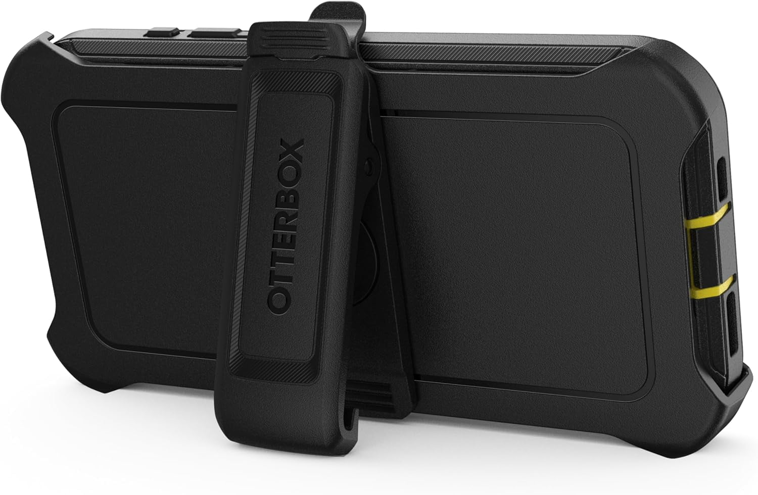 OtterBox iPhone 15 Pro (Only) - Defender Series Case - Night (Black & Yellow) - Screenless - Rugged & Durable - with Port Protection - Holster Clip Includes - Non-Retail Packaging