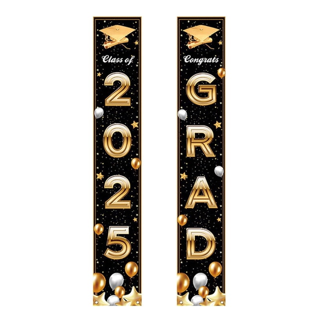 Decorative Flags, Congratulations Class of 2025 Sign Banner Door Cover Graduation Decorations Large Front Door Porch Sign Indoor Outdoor Photo Booth Props, Flags_ Banners & Accessories