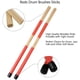 thumbnail image 3 of Juego de Baquetas de Tambor, Baquetas de Madera de Arce 5A, Cepillos de Varillas de Tambor, Cepillos de Alambre de Tambor RetráCtiles, Amortiguadores de Tambor con Bolsa, 3 of 5