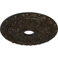 thumbnail image 3 of Ekena Millwork 19 7/8"OD x 3 5/8"ID x 1 1/4"P Spring Leaf Ceiling Medallion (Fits Canopies up to 5 5/8"), Hand-Painted Stone Hearth, 3 of 6
