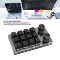 thumbnail image 4 of Controlador Midi, 12 Teclas 2 Perillas Macro Pad Conexión USB O Bt Interruptor Azul Batería De Iones De Litio De 1200 Mah Teclado Programable Para Juegos Y Medios De Oficina, 4 of 7