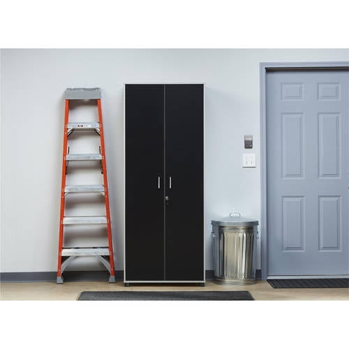 Systembuild Apollo Tall Cabinet Black Walmart Com