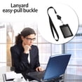 thumbnail image 3 of Retractable Badge Lanyard - PU Card Holder, Customizable Design, Office & School Use, 3 of 8