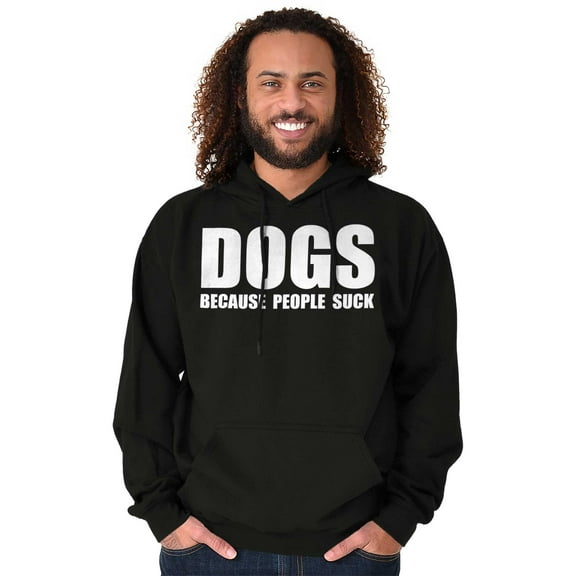 Anti Social Dog Lover Pet Puppy Owner Unisex Plus Fleece Graphic Hoodie Brisco Brands 2X
