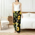thumbnail image 2 of Haiem Bees and Sunflowers Women's Pajama Pants Ultra Lightweight Pjs Bottoms Sleepwear Bottom Pants With Pocket Drawstring-Medium, 2 of 7