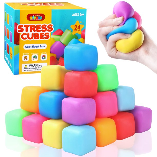 Pelotas antiestrés Stress Cube Toys DIYDEC, 24 unidades, que crecen lentamente