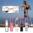 thumbnail image 3 of Naiovety Bolso de moda para botella de agua con bolsa portabotellas de agua de instalación rápida con correa elegante Teteras negro, 3 of 6