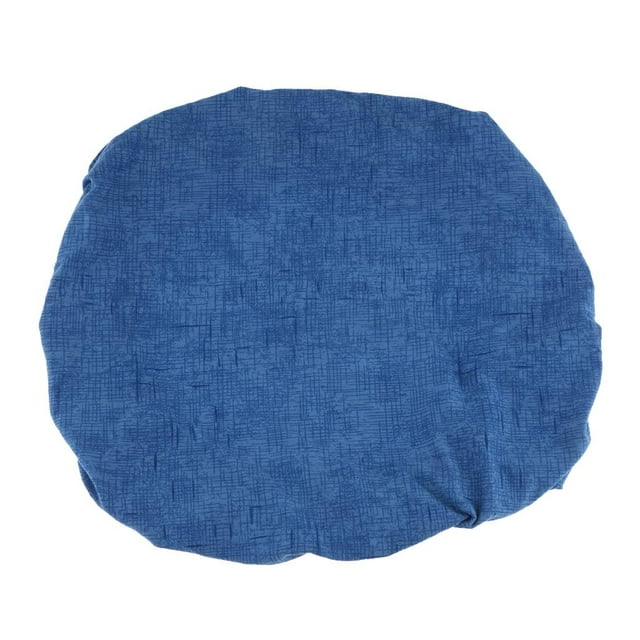 Funda de silla redonda y cuadrada para comedor, fiesta de bodas, evento, asiento, se adapta Azul oscuro