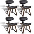 thumbnail image 2 of vidaXL Dining Chairs Accent Chair for Kitchen 2 Pcs Bent Wood and Faux Leather, 2 of 22
