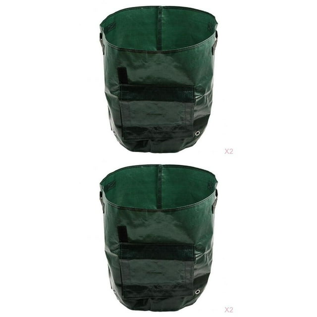4x Bolsa de de de Jardín de PE Impermeable Bolsas de de Plantas de Verduras