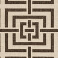 thumbnail image 6 of SAFAVIEH Linden Derbhile Geometric Squares Area Rug, Natural/Brown, 4' x 6', 6 of 6