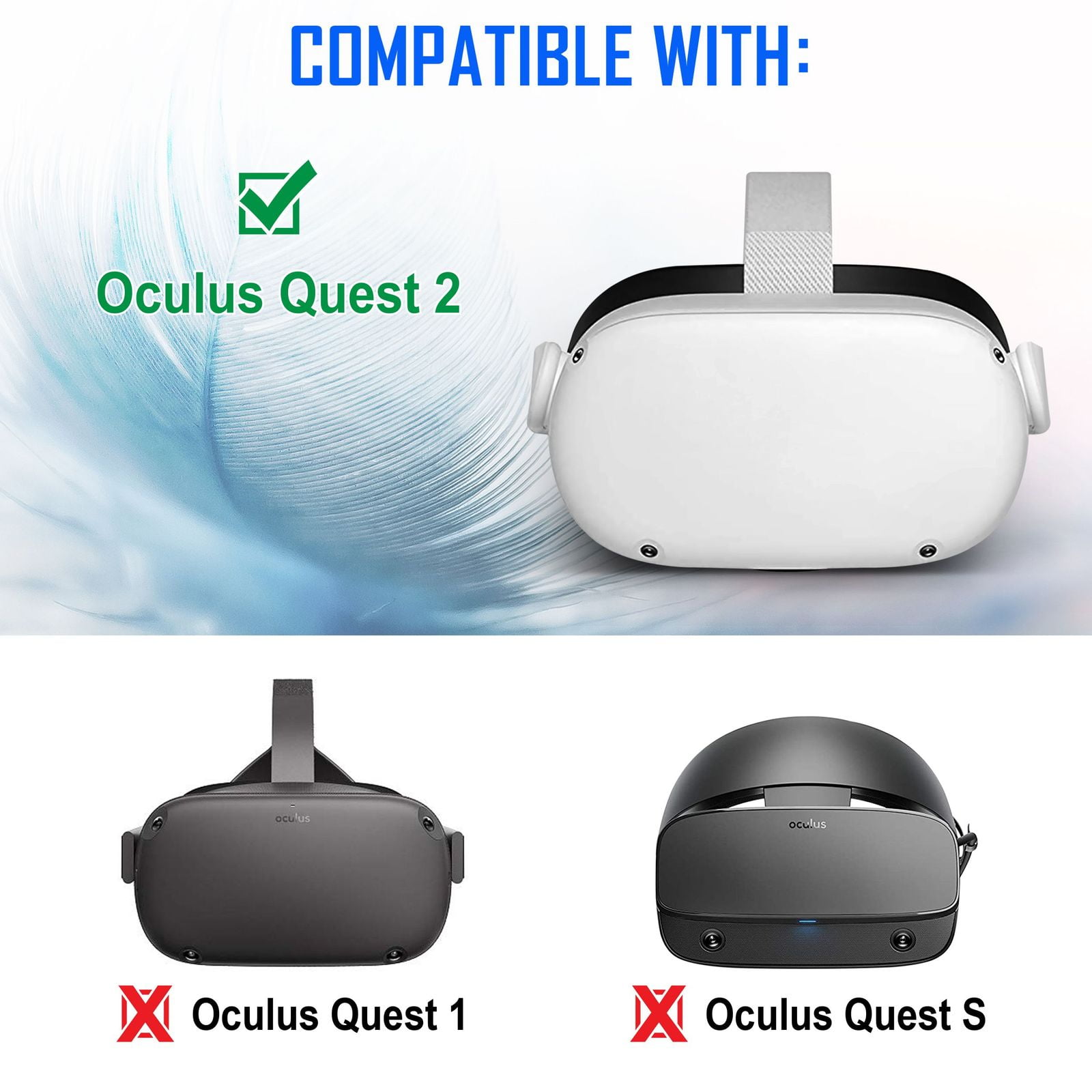 Insten Head Balance Cushion Pad For Oculus Quest 2 Vr Headset
