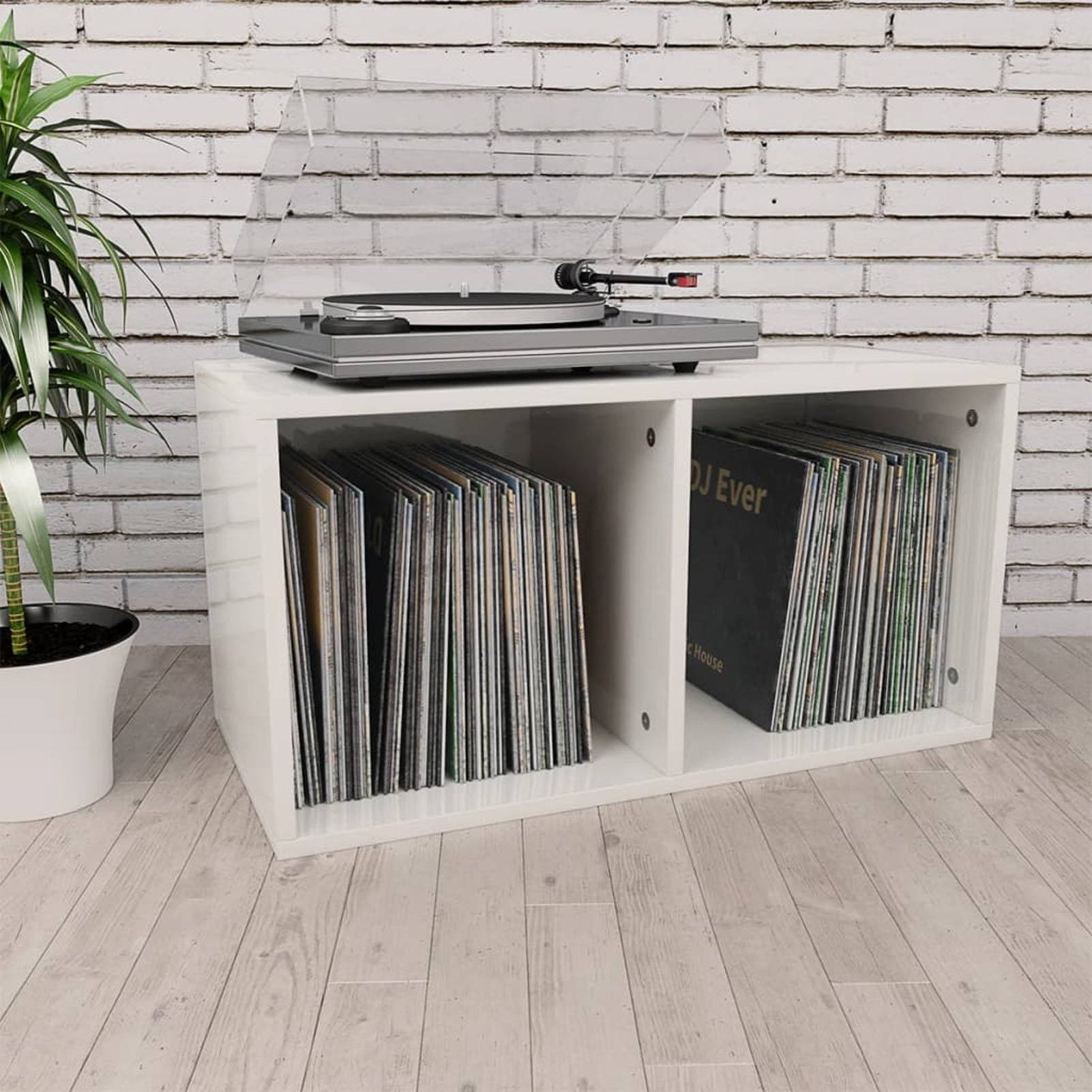 2 12" 33rpm Record Album Storage Boxes With Removable Lid Holds up to 65 Vinyl for sale online 