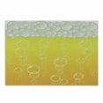 thumbnail image 1 of Abstract Cutting Board, Close up Bubbles and Beer Macro Alcohol Drink Refreshment Graphic Illustration, Decorative Tempered Glass Cutting and Serving Board, Small Size, Yellow White, by Ambesonne, 1 of 1