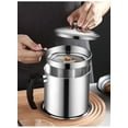 thumbnail image 5 of Grease Container for Kitchen Stainless Steel Fat Separator 1.2L Oil Filter Household Cooking Oil Storage Can with Fine Mesh Lid Cooking Oil Fat Separator for Storing Frying Cooking Grease, 5 of 6