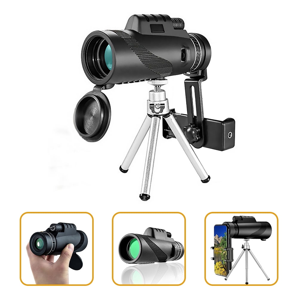 80x100 MonocularTelescope High Powered for Smartphone Low Night Vision