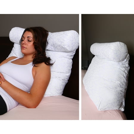 Deluxe Comfort Floral Print Relax In Bed Pillow Luxurious Memory