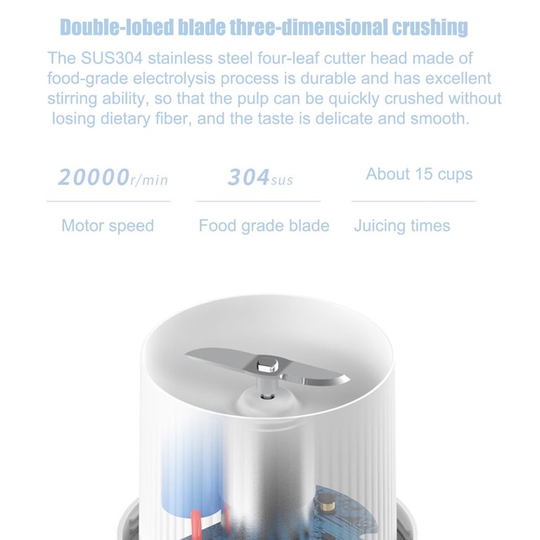  2Plus Portable Blender – 350ml Fresh Juice mini–Bottle