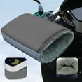 thumbnail image 4 of Winter Motorcycle Gloves with Reflective Strips To Keep Warm Electric Vehicles with Enlarged Windshield Handlebar Covers (black), 4 of 7