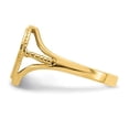 thumbnail image 3 of 14K Yellow Gold Polished #1 MOM Heart Ring, 3 of 5