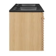thumbnail image 3 of Modway Render 48" MDF and Particleboard Wall-Mount Bathroom Vanity in Oak/Black, 3 of 4