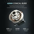 thumbnail image 5 of HiBREW G5 48mm Conical Burr Electric Coffee Grinder Compact Portable Stainless Steel Coffee Bean Mill Kitchen, 5 of 17