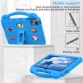 thumbnail image 5 of SaniMore for Lenovo Tab M10 5G 2024 EVA Kids Case, Skin-Proof Texture Pencil Holder Hand Strap Foldable Kickstand Shockproof Protective Case for Boys Girls, Skyblue, 5 of 7